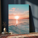 Sunset Surf Wall Art Canvas Print – Coastal Ocean by MyGreatCanvas | Canvas Wall Art Prints | Photo Prints & Wall Decor
