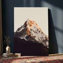 Golden Peak Mountain Wall Art Canvas Print, Minimal Alpine by MyGreatCanvas | Canvas Wall Art Prints | Photo Prints & Wall Decor