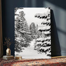 Winter Pine Forest Wall Art Canvas Print, Minimal Winter by MyGreatCanvas | Canvas Wall Art Prints | Photo Prints & Wall Decor