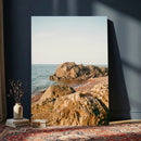 Rocky Coastline Wall Art Canvas Print, Minimal Coastal by MyGreatCanvas | Canvas Wall Art Prints | Photo Prints & Wall Decor