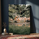 Flamingo Wall Art Canvas Print, Tropical Wildlife Scene by MyGreatCanvas | Canvas Wall Art Prints | Photo Prints & Wall Decor