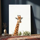Giraffe Wall Art Canvas Print – Minimal Wildlife Photography by MyGreatCanvas | Canvas Wall Art Prints | Photo Prints & Wall Decor