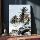Tropical Trees Beach Wall Art Canvas Print, Coastal Ocean by MyGreatCanvas | Canvas Wall Art Prints | Photo Prints & Wall Decor