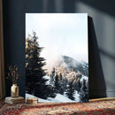 Snowy Mountain Forest Wall Art Canvas Print, Winter Pine by MyGreatCanvas | Canvas Wall Art Prints | Photo Prints & Wall Decor