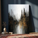 Abstract Urban Wall Art Canvas Print, Gold Black Modern by MyGreatCanvas | Canvas Wall Art Prints | Photo Prints & Wall Decor