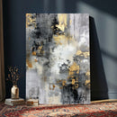 Gray Gold Abstract Wall Art Canvas Print, Textured Modern by MyGreatCanvas | Canvas Wall Art Prints | Photo Prints & Wall Decor