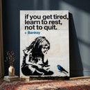 Banksy Girl and Blue Bird Canvas Art Print: Banksy if you by MyGreatCanvas | Canvas Wall Art Prints | Photo Prints & Wall Decor
