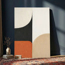 Geometric Abstract Wall Art Canvas Print, Orange Blue by MyGreatCanvas | Canvas Wall Art Prints | Photo Prints & Wall Decor
