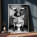 Texas Longhorn Cow Toilet Paper Canvas Wall Art, Funny by MyGreatCanvas | Canvas Wall Art Prints | Photo Prints & Wall Decor
