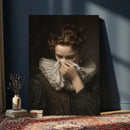 Baroque Portrait Canvas Wall Art, Flemish Woman with Lace by MyGreatCanvas | Canvas Wall Art Prints | Photo Prints & Wall Decor