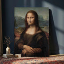 Funny Bathroom Canvas Wall Art Print, Mona Lisa Clothespin by MyGreatCanvas | Canvas Wall Art Prints | Photo Prints & Wall Decor