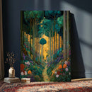 Gustav Klimt Style Forest Canvas Wall Art, Golden Forest by MyGreatCanvas | Canvas Wall Art Prints | Photo Prints & Wall Decor