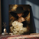 Glamour Woman Portrait Canvas Wall Art, Elegant Patel Women Portrait Print by MyGreatCanvas | Canvas Wall Art Prints | Photo Prints & Wall Decor