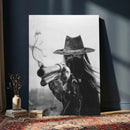 Vintage Cowboy Wall Art Canvas Print - Western Gunslinger Revolver Artwork, by MyGreatCanvas | Canvas Wall Art Prints | Photo Prints & Wall Decor
