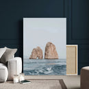 Faraglioni Capri Wall Art Canvas Print – Framed Serene Ocean