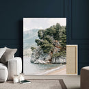 Beach Trees Wall Art Canvas Print – Framed Earthy Beachside