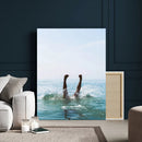 Splash Dive Wall Art – Ocean Waves Canvas Print, Summer Swim by MyGreatCanvas | Canvas Wall Art Prints | Photo Prints & Wall Decor