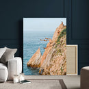 Cliff Dive Wall Art – Ocean Jump Canvas Print, Blue Sky by MyGreatCanvas | Canvas Wall Art Prints | Photo Prints & Wall Decor