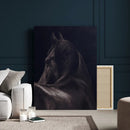 Black Horse Wall Art Canvas Print – Framed Moody Horse by MyGreatCanvas | Canvas Wall Art Prints | Photo Prints & Wall Decor
