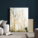 Pampas Grass Wall Art Canvas Print – Framed Neutral Tones