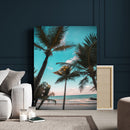 Palm Trees Wall Art Canvas Print – Framed Tropical Beach by MyGreatCanvas | Canvas Wall Art Prints | Photo Prints & Wall Decor