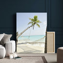 Beach Hammock Wall Art Canvas Print – Framed Tropical by MyGreatCanvas | Canvas Wall Art Prints | Photo Prints & Wall Decor