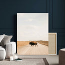 Bison Crossing Wall Art Canvas Print – Framed Western by MyGreatCanvas | Canvas Wall Art Prints | Photo Prints & Wall Decor