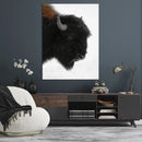 Western Rustic Wall Art Canvas Print Framed Buffalo