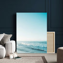 Minimalist Ocean Wall Art Canvas Print – Framed Calm