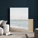 Minimalist Beach Wall Art Canvas Print – Framed Soft Blue by MyGreatCanvas | Canvas Wall Art Prints | Photo Prints & Wall Decor