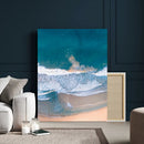 Aerial Beach View Wall Art Canvas Print – Framed Ocean Waves