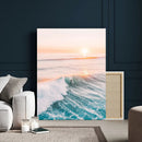 Sunset Surfer Wall Art – Framed Ocean Wave Canvas Artwork, by MyGreatCanvas | Canvas Wall Art Prints | Photo Prints & Wall Decor
