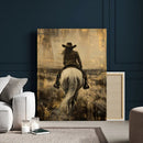 Cowgirl on Horse Wall Art Canvas Print – Western Equestrian by MyGreatCanvas | Canvas Wall Art Prints | Photo Prints & Wall Decor