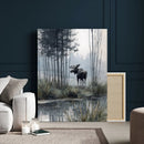 Abstract Moose Wall Art Canvas Print – Wildlife Nature by MyGreatCanvas | Canvas Wall Art Prints | Photo Prints & Wall Decor