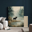 Watercolor Abstract Moose Wall Art Canvas Print – Wildlife by MyGreatCanvas | Canvas Wall Art Prints | Photo Prints & Wall Decor