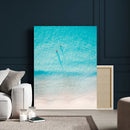 Aerial Turquoise Beach Wall Art Canvas Print – Minimal by MyGreatCanvas | Canvas Wall Art Prints | Photo Prints & Wall Decor