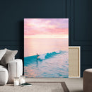 Sunset Surf Wall Art Canvas Print – Coastal Ocean by MyGreatCanvas | Canvas Wall Art Prints | Photo Prints & Wall Decor