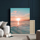 Sunset Surf Wall Art Canvas Print – Coastal Ocean by MyGreatCanvas | Canvas Wall Art Prints | Photo Prints & Wall Decor