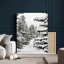 Winter Pine Forest Wall Art Canvas Print, Minimal Winter by MyGreatCanvas | Canvas Wall Art Prints | Photo Prints & Wall Decor