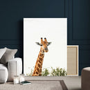 Giraffe Wall Art Canvas Print – Minimal Wildlife Photography by MyGreatCanvas | Canvas Wall Art Prints | Photo Prints & Wall Decor
