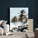 Tropical Trees Beach Wall Art Canvas Print, Coastal Ocean by MyGreatCanvas | Canvas Wall Art Prints | Photo Prints & Wall Decor
