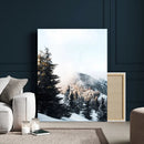 Snowy Mountain Forest Wall Art Canvas Print, Winter Pine by MyGreatCanvas | Canvas Wall Art Prints | Photo Prints & Wall Decor