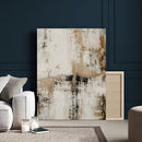 Neutral Abstract Wall Art Canvas Print, Beige Black Textured by MyGreatCanvas | Canvas Wall Art Prints | Photo Prints & Wall Decor
