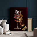 Black Woman Holding Elegant Wine Glass Art, Black Girl Art, by MyGreatCanvas | Canvas Wall Art Prints | Photo Prints & Wall Decor