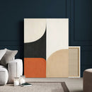 Geometric Abstract Wall Art Canvas Print, Orange Blue by MyGreatCanvas | Canvas Wall Art Prints | Photo Prints & Wall Decor