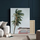 VW Van Palm Tree Canvas Wall Art, Pink Camper Surfboards by MyGreatCanvas | Canvas Wall Art Prints | Photo Prints & Wall Decor