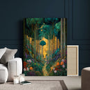 Gustav Klimt Style Forest Canvas Wall Art, Golden Forest by MyGreatCanvas | Canvas Wall Art Prints | Photo Prints & Wall Decor