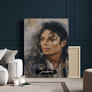 Micheal Jackson Portre Wall Art Canvas Print by MyGreatCanvas | Canvas Wall Art Prints | Photo Prints & Wall Decor