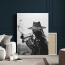 Vintage Cowboy Wall Art Canvas Print - Western Gunslinger Revolver Artwork, by MyGreatCanvas | Canvas Wall Art Prints | Photo Prints & Wall Decor