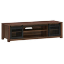 TV Stand Entertainment Center for TV's up to 65 Inch with Adjustable Shelves-Brown by LJGDeals